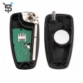 Factory price black best car key 3 button folding car remote key for Ford with 4D63 chip 433 MHZ YS100150